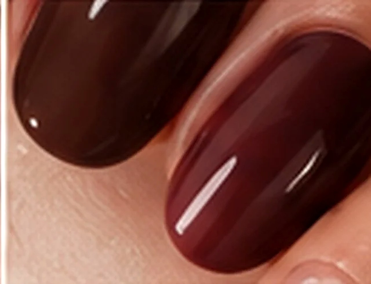 Chocolat & bordeaux · manucure NK Nails Bar Marrakech